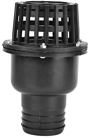 PVC Rückschlagventil, Wasserpumpen-Fußventil, 2,5 Zoll, Schwarzes Niederdruck-Flachrückschlagventil für Fluidmaschinen mit Gewinderohrverschraubungen, 20x13x13 cm