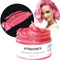 Rosa Cera de Color para el Pelo,Temporal Tinte para Cabello para Hombres y Mujeres Natural LavableSpray Color Pelo para Niños Fiesta Cosplay Halloween