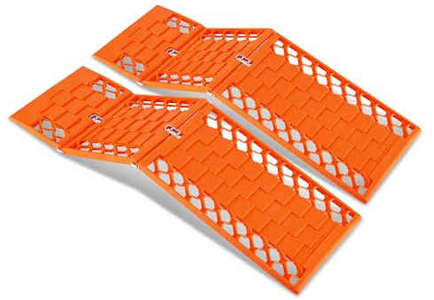 Sandbleche Offroad 60 × 17,5 cm – Anfahrhilfe - Recovery Boards bis 3,0 t, Sandblätter rutschfest & stapelbar, Traktionshilfe für Auto, SUV, 4x4 & Wohnmobil, Sandbrett Camping-Bergungshilfe