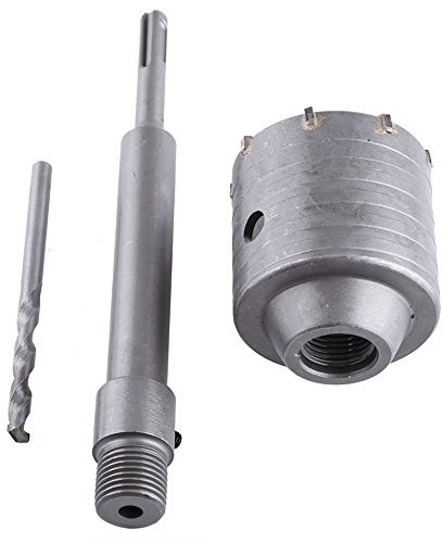 sierra corona perforadora hormigon, Corona Hormigon, Sierra De Corona Para Hormigón, Broca De Hormigón De 65 Mm, Juego De Cortador De Sierra De Pared Para Ladrillo, Cemento, Piedra
