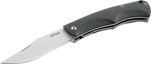 Walther Klappmesser CTK 1, 440C Stahl, Taschenmesser ideal für Outdoor Aktivitäten, Clippoint Twohand Knife, inkl. Clip (Tip-up/r)