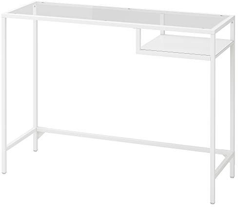 Generisch VITTSJÖ Laptoptisch 100x36 cm weiß/Glas
