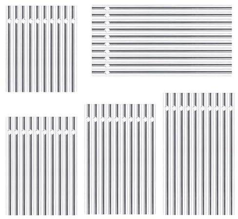 Tubos de Campanilla de Viento,30 Pcs Tubos de Carillón de Viento Piezas de Campanilla de Viento para Bricolaje,hogar,jardín,Decoraciones Colgantes al Aire Libre,5 Longitudes Diferentes