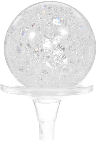 Zerodeko Kristallkugel Für Tischbrunnen Mit Halter Dekorative Kristallkugel Als Schreibtischdekoration Wohndekoration Und Aquarium-Deko Für Zuhause Büro Oder Einzugsgeschenk 2.83X1.97X1.97In