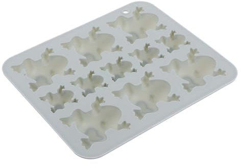 SHINEOFI Moule à Pâtisserie Forme Grenouille 3d 11 Cavités Silicone Gris Bleu Antiadhésif Multifonction Pour Chocolat Gelée Gâteau Loisirs Créatifs