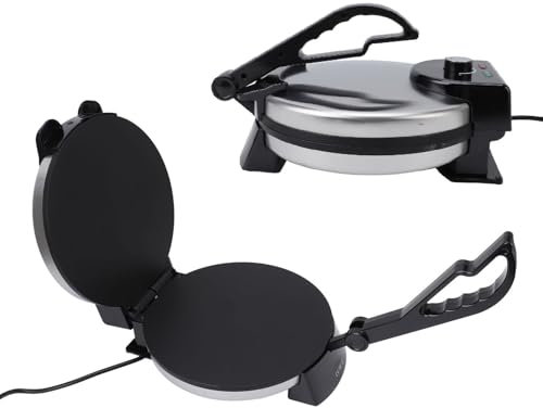 1800W Power Roti Maker, Chauffage à Double Face Roti Machine à Haute efficacité NON Stick Ebating Tortilla Maker pour la Cuisson de la Cuisine Utilisation