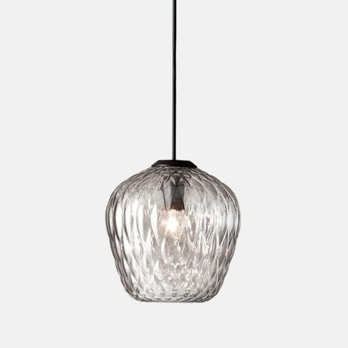Lámpara colgante de vidrio for el hogar, E27, 1 luz, ajustable, for baño, cocina, techo, decoración interior, dormitorio, pasillo, luminaria suspendida,Lámparas colgantes