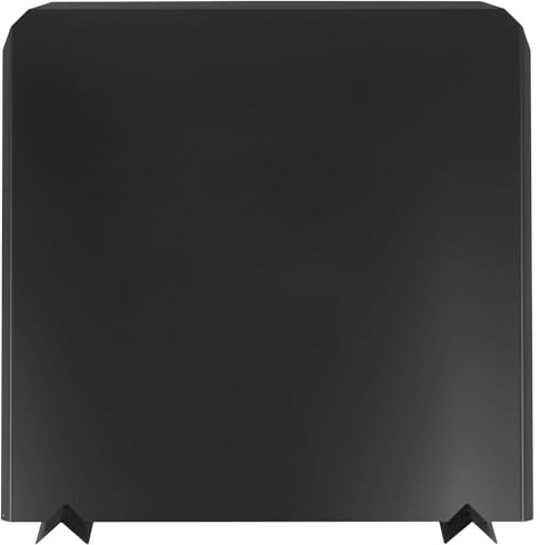 Permade Firebacks for Fireplace-Stainless Steel Fireback with Adjustable Feet, 27 x 27 Fireplace Heat Reflector, Fireplace Back Plates, Painted Black Heat-Resistant Material for Wall Protection
