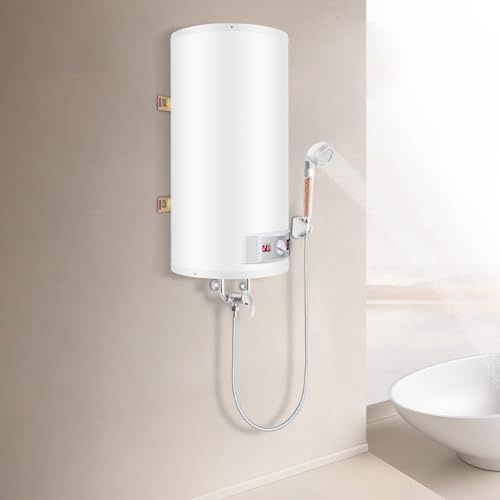 Scaldabagno elettrico a colonna da 2000 W, scaldabagno, scaldabagno elettrico, schermo LED orizzontale, scaldabagno 50 l, con mano Shower e Helpful Faucet