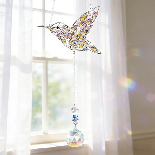 Kolibri-Sonnenfänger Kristalle zum Aufhängen Fensterdeko Hängend