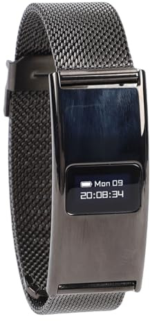 Yanmis Rastreador de Actividad Física, Pulsera Inteligente Delgada para Hombres y Mujeres, Modos Multideportivos, Monitor de Sueño, Resistente Al Agua IPX8, Alerta de Llamada, (Black)