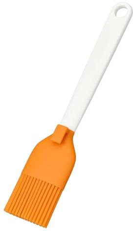 Fiskars Silikonpinsel, Länge: 19 cm, Kunststoff/Silikon, Orange/Weiß, Functional Form, 1023614