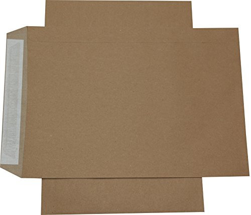 50 St. Versandtaschen Briefumschläge B4 braun haftklebend ohne Fenster 250x353 mm HK