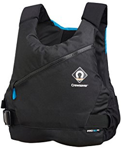 Crewsaver Pro 50N Side Zip Kajak Schlauchboot PFD Auftriebshilfe für Wassersport Schwarz Blau - Größe - XL