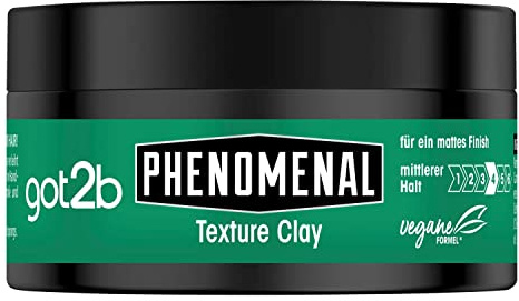 Schwarzkopf got2b phenomenal Mann O Mann Texture Clay, 1er Pack (1 x 100ml)