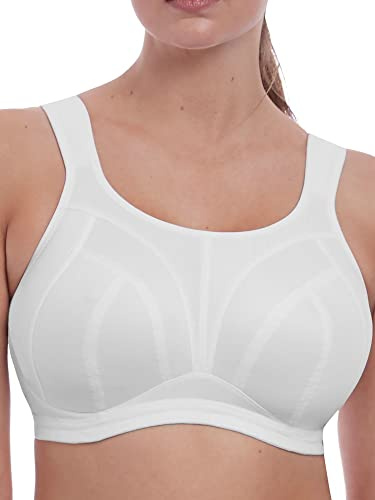 Freya dam dynamisk mjuk kupa konverterande rem stil sport-bh, Vitt, 70L