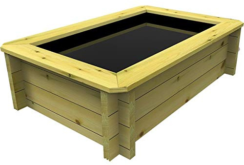 The Garden TImber Company Wooden Fish Ponds 1.5x1.5m 429mm Height 588L