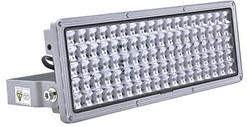 Rugging LED Strahler Flutlichter LED 100W Superhell Strahler Außen 10000lm Flutlichtstrahler 6500K IP67 Wasserfest Außenstrahler für Sportplatz Rasenflächen