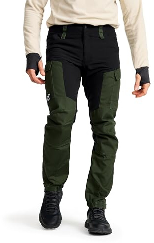 RevolutionRace Herren RVRC GP Pants, Hose zum Wandern und für viele Outdoor-Aktivitäten, Forest Green, M