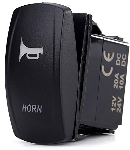 Interruptor basculante de coche, interruptor de palanca basculante de encendido-apagado de bocina de 3 pines de 12 V-24 V para caravana de coche, barco marino