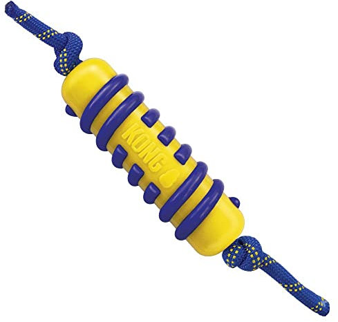 Kong - Jaxx Brights Stick with Rope Assorted 36cm Large - (KONGPJB12E)