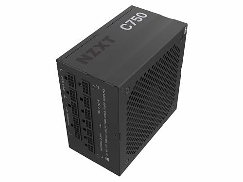 NZXT C750 ‎- PA-7G1BB-EU-Bloc d’Alimentation ATX 750 Watts pour PC Gaming-Certifié 80+ Gold-Entièrement modulaire-Ventilateur FDB Silencieux 135 mm- Garantie 10 Ans – Noir