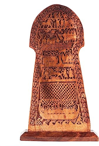 Windalf Wikinger Bildstein LÄRBRO 50 cm Gotland Handarbeit aus Holz