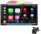 Double Din Car Stereo with CD/DVD Player, Wireless CarPlay & Android Auto 7 inch Touch Screen Car Radio Support Bluetooth AM/FM Mirror Link USB/TF/AUX Input+Backup Camera