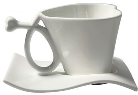 MAGICLULU 1set Tazzine Ceramica Vintage Con Piatto Elegante Tazza Per Caffè e Tè Porcellana Per Casa e Ristoranti Per Cappuccino e Espresso Completo