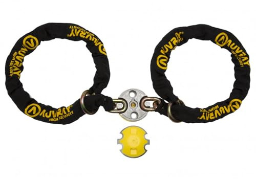 compatible avec/remplacement pour ANTIVOL MOTO DOUBLE CHAÎNES AVEC BLOC D'ANCRAGE AUVRAY SRA / 4010-0465