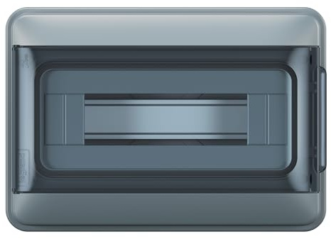 Legrand, Plexo S 601892 Répartiteur pour pièces humides IP65-IK07 1 rangée 12 modules Dimensions (H x l x P) : 200 x 285 x 106 mm Avec bornier conducteur neutre et protection
