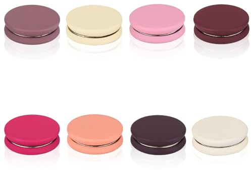 8pcs Épingles Magnétiques pour Hijab, 1,4 cm Polyvalentes Clip Magnétique Foulard Aimants Hijab Sans Accroc Épingles Magnétiques Fortes pour Hijab Broche Sans Épingle pour Femmes (Couleur H)