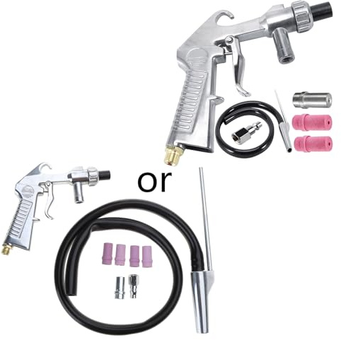 Montesy Kit de sable pratique pour sablage/embout de buse de tuyau, outil abrasif pour supports abrasifs, verre de sable, pneumatique