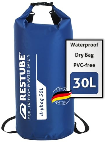 Restube Wasserdichter Drybag – Premium-Qualität für ultimativen Schutz | Vielseitig und geräumig | Ideal für Reisen, Wandern, Wasseraktivitäten | 100% wasserdicht und langlebig - [30L]