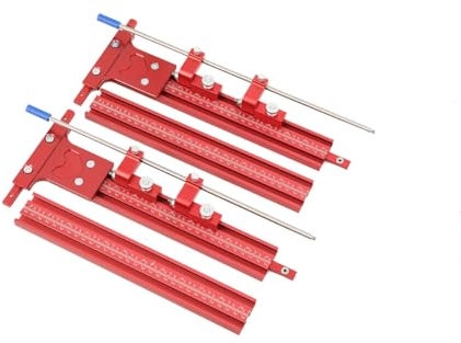 YILIKISS Paralleles Schienenführungssystem, T-Schlitz, T-Schiene, Gehrungsschiene, Stichsäge, Vorrichtung, Schlitzfräser, Aluminiumlegierung, Kreissägen-Führungsschiene,