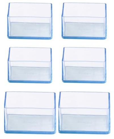 YKAFADE 16 Stück Stuhlbeinkappen Rechteckige 25x45mm Silikon Schutzkappen für Stuhlbeine Bodenschoner für Stühle Stuhlbeinschoner für Stuhlbeine Möbelfüße Pads Tischfußabdeckungen für Hartholzböden