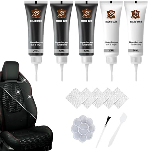 Kit Riparazione Sedili Auto In Pelle - Rimozione Graffi E Restauro,Pasta Rimuovi Graffi Tappezzeria Auto Per Divano Barca Sella Borsa Stivale Volante