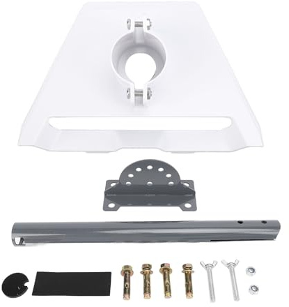 YolieraArt S t a r l i n k Gen 3 Kit di montaggio sul tetto, staffa di montaggio girevole regolabile per camper e yacht, installazione di antenna Internet satellitare in metallo resistente (bianco)