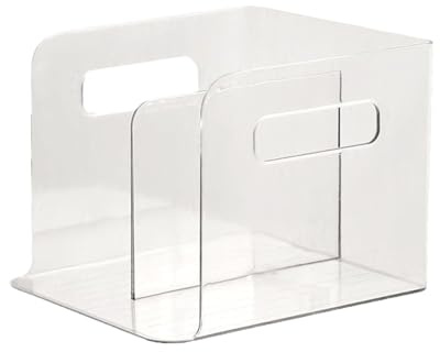 Aktenhalter aus Acryl, Dokumentenhalter, 18 x 18 x 15 cm, Acryl-Buchstabenhalter, Dokumentenaufbewahrung | Transparentes Organizer-Tablett, Verwendung von Postordnern