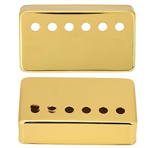 2er / Set Guitar Pickup Abdeckung, Hals & Brücke Tonabnehmer Cover(Golden)