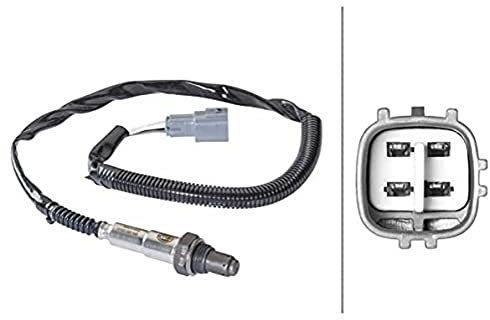 HELLA 6PA 358 103-011 Sonda Lambda - 4polos - Cable: 640mm