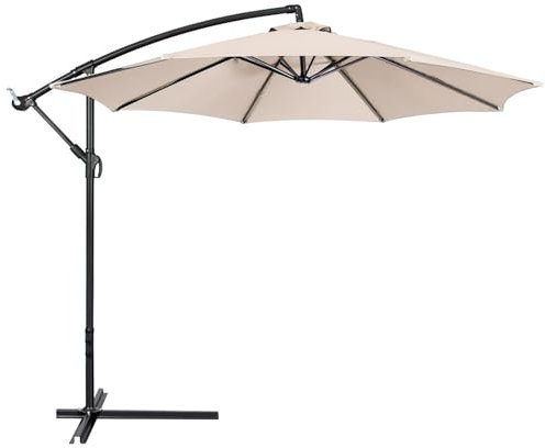 Cabilock Housse de Parasol en Polyester 300 cm - Protection UV - 8 Nervures - pour l'extérieur - pour Parasol - (Toile de parapluie uniquement)