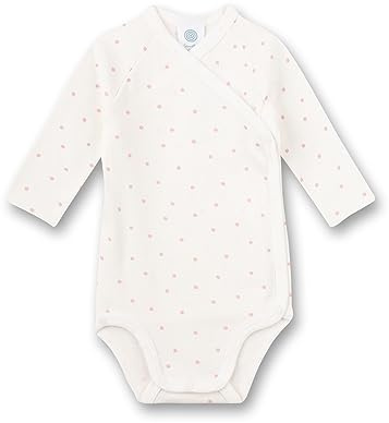 Sanetta Baby - Mädchen Beige Wickelbody, White Pebble, 68 EU