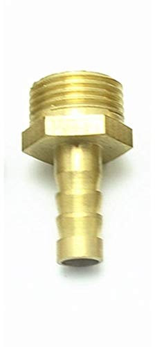Leloo Luiho-Brass 1pc, 4 mm 6 mm 8 mm 10 mm 12 mm Schlauchkupplung Endstück Messing Rohrverschraubung, 1/8 1/4 1/2 3/8 BSP Stecker Gelenkadapter, stark und robust