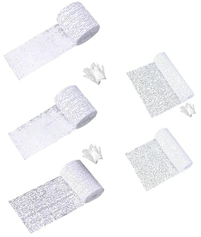 omiinitio Strumenti per bende di scultura in qualità artistica, 5 misure di intonaco per artigianato con sabbia e gesso. Set di scultura