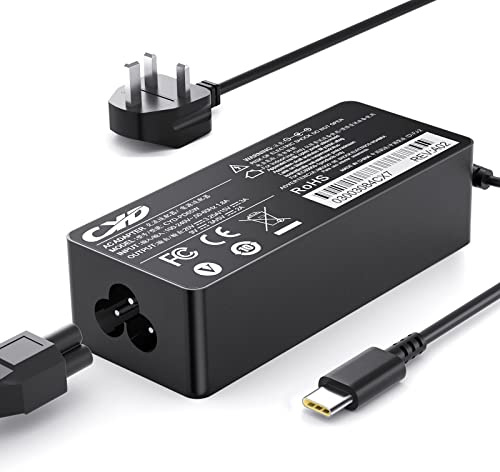 Chromebook USB C Charger 65w, CYD usb c power supply made for Lenovo Chromebook 100e 11e N23 Yoga s330 s340 s340-14 s345 S345-14AST s540 s940 ThinkPad USB C PD Charger Series