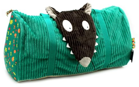 Les Déglingos - Sac Week-End Voyage - Loup x Auzou -Voyages,Bébé et Puériculture - Ideal Vacances pour fille et garçon - 48 CM - Vert