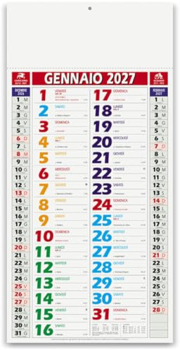 Hole Gadget | Calendari Personalizzati 2027 in Stock da 100 Pezzi Olandesi Medi da Muro Notes sul Retro per Gadget Pubblicitari di Fine Anno e come Omaggio per i Clienti o Regali Aziendali | PA658
