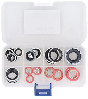 40PCs Air Conditioner System Seal O Air Conditioning Gasket Kit AC Compressor Port Seal Washer Kit
