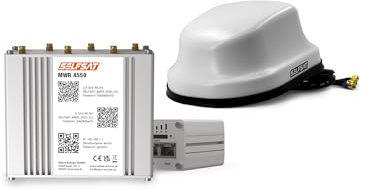 SELFSAT MWR 4550 weiß (4G / LTE & WLAN Internet Router bis 300 Mbps inkl. 4G/5G Ready Dachantenne), Starlink kompatibel